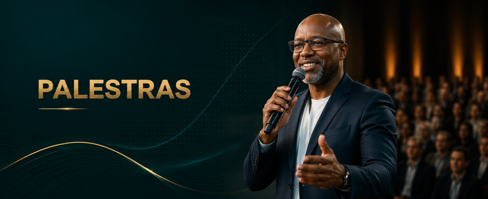 Palestras de educação e inteligência financeira com o Asdrubal